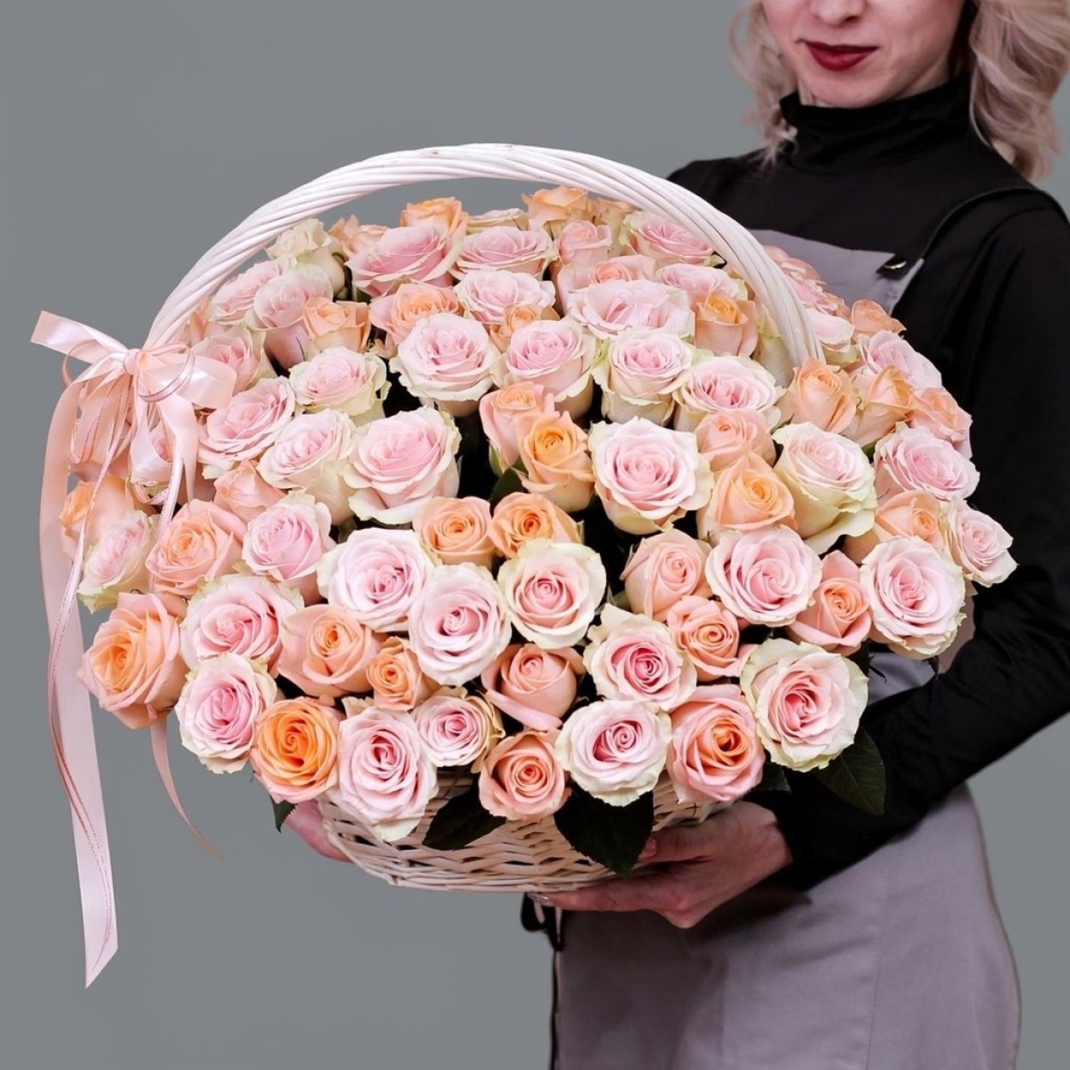 101 roza v korzine 1